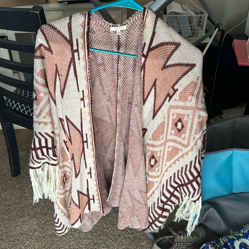Pink and Marron shawl